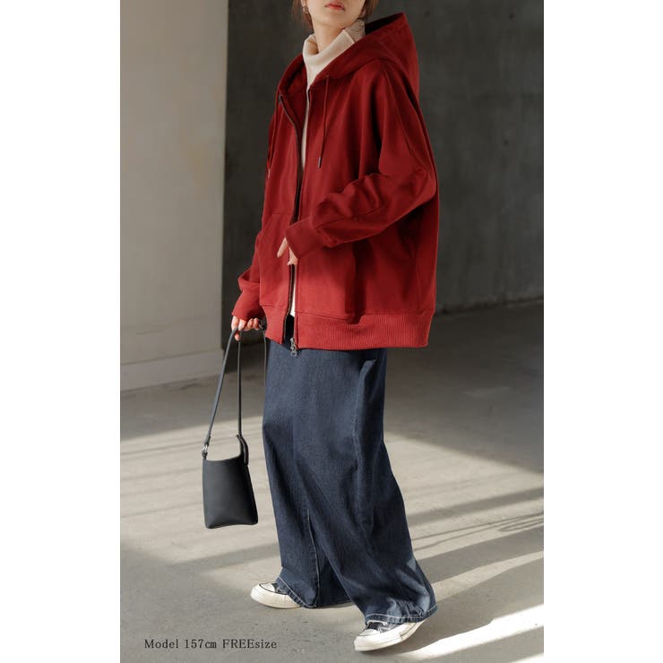 パーカー ドルマン ダブルジップ | HUG.U | 詳細画像5 