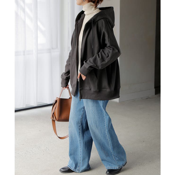 ダークグレー | パーカー ドルマン ダブルジップ | HUG.U