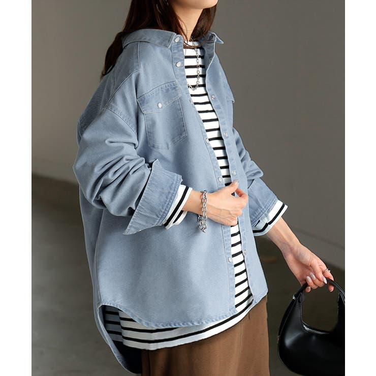 ウォッシュブルー | シャツ デニム トップス | HUG.U