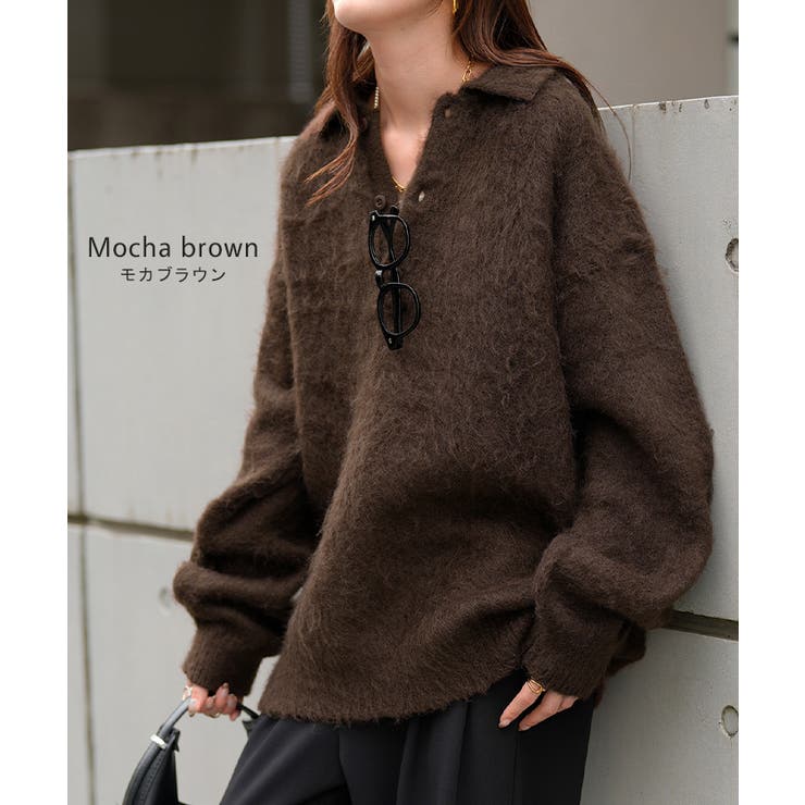 ニット シャギーニット レディース | HUG.U | 詳細画像12 