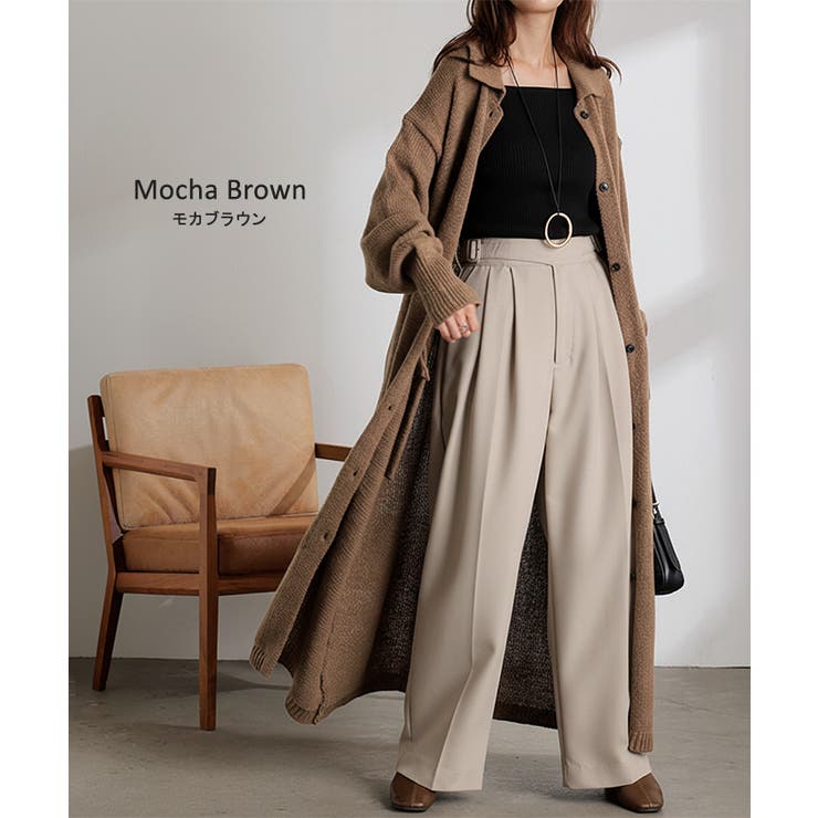 カーディガン ロング カシミヤタッチ | HUG.U | 詳細画像12 