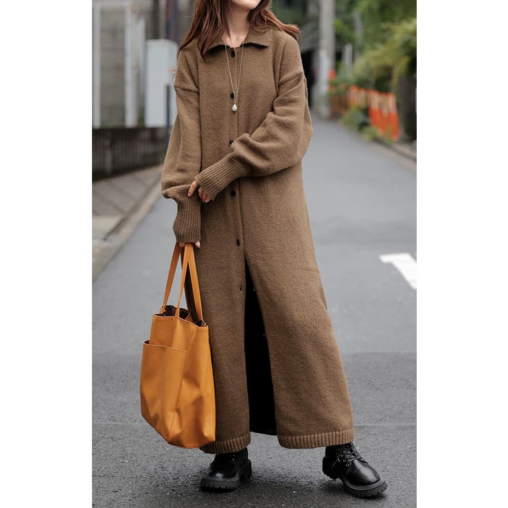 カーディガン ロング カシミヤタッチ | HUG.U | 詳細画像13 