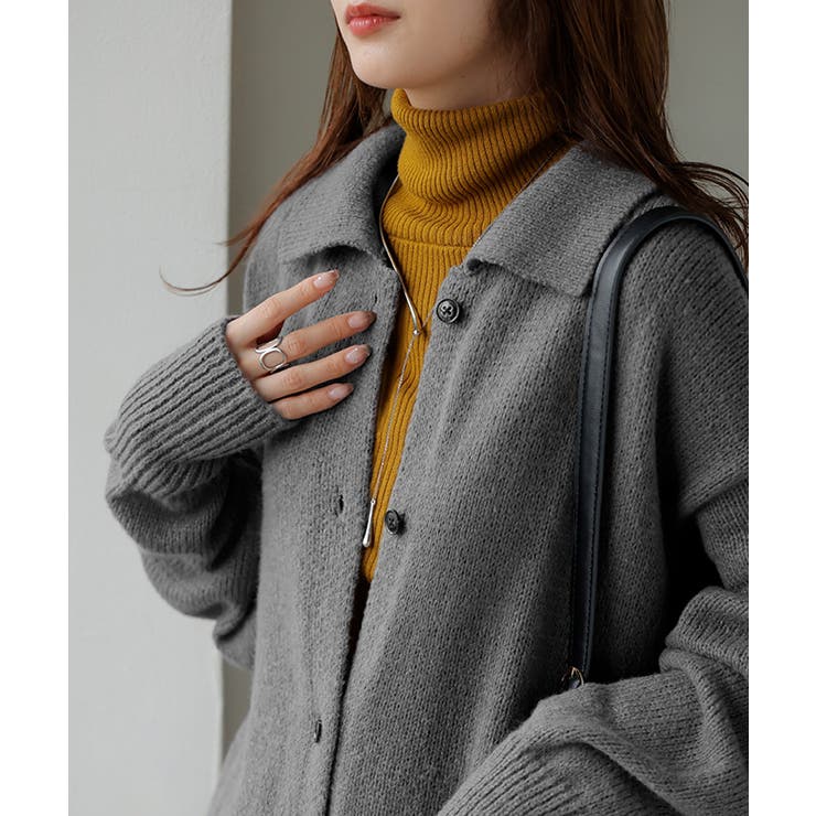 カーディガン ロング カシミヤタッチ | HUG.U | 詳細画像15 