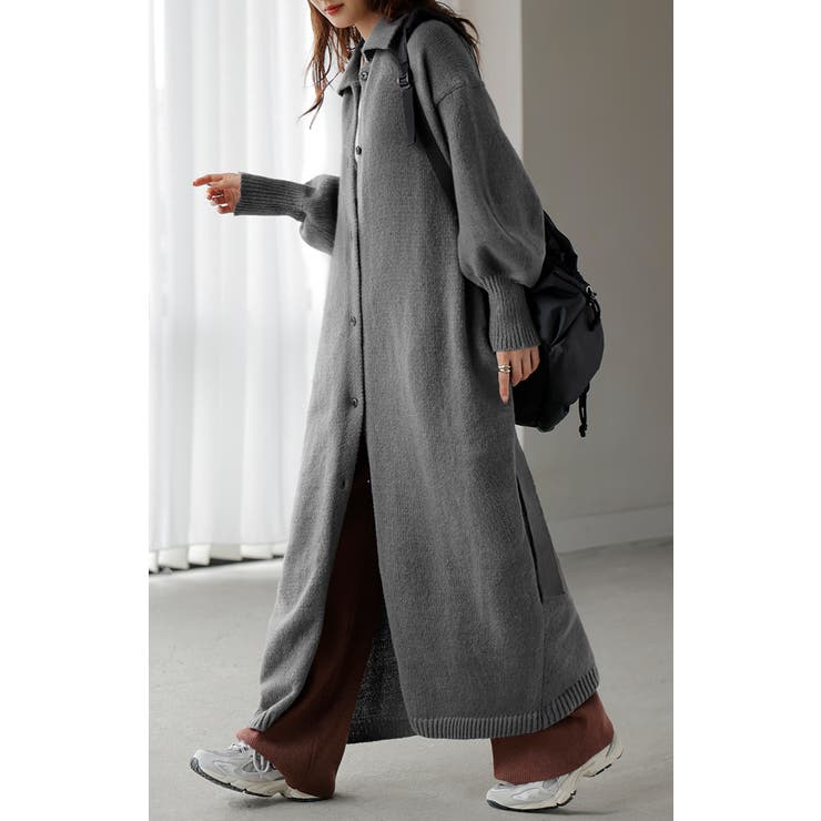 カーディガン ロング カシミヤタッチ | HUG.U | 詳細画像17 