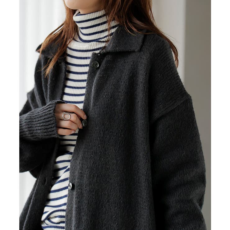 カーディガン ロング カシミヤタッチ | HUG.U | 詳細画像6 