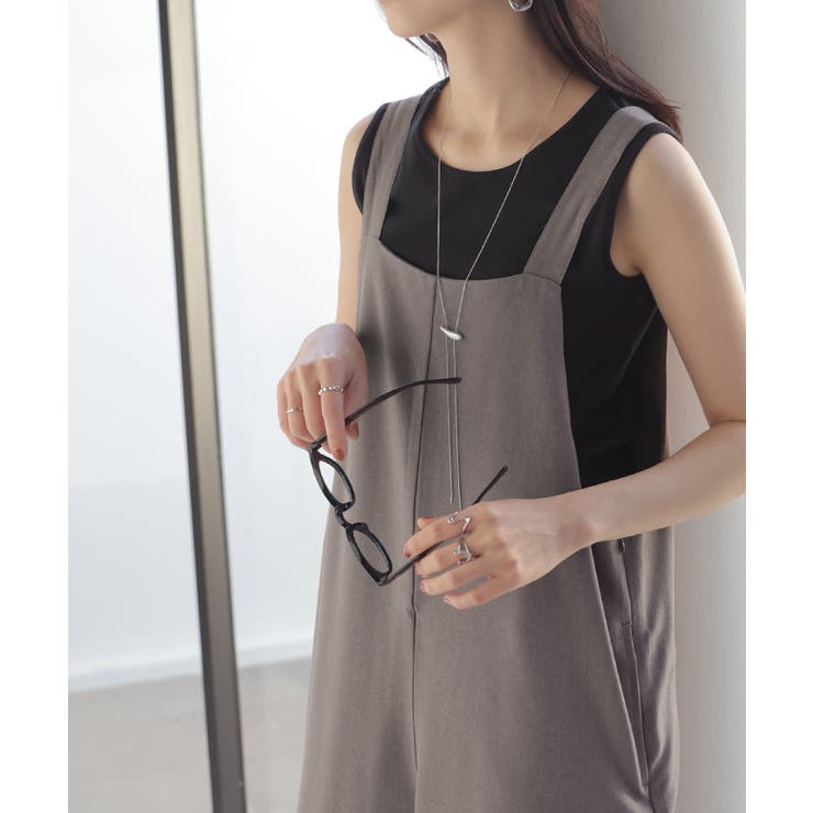 サロペット ウールライク イージーケア | HUG.U | 詳細画像4 