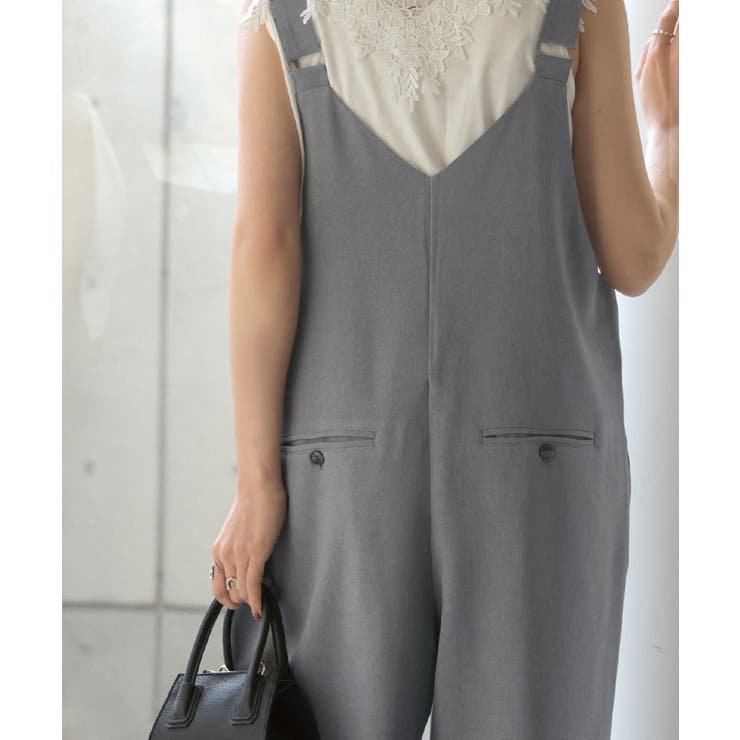 サロペット ウールライク イージーケア | HUG.U | 詳細画像7 