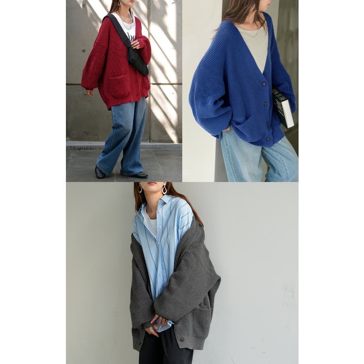 カーディガン ワッフル 綿100 | HUG.U | 詳細画像21 