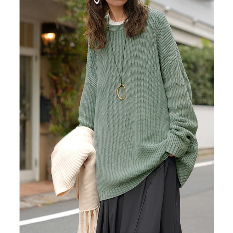 ニット 片畦編み 綿100 | HUG.U | 詳細画像5 