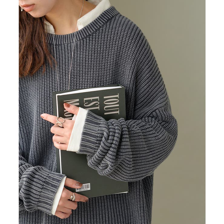 ニット 片畦編み 綿100 | HUG.U | 詳細画像7 