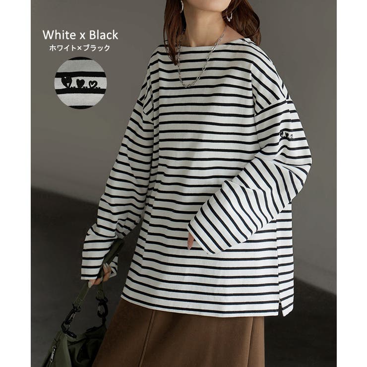 カットソー ロンT ボーダー | HUG.U | 詳細画像23 