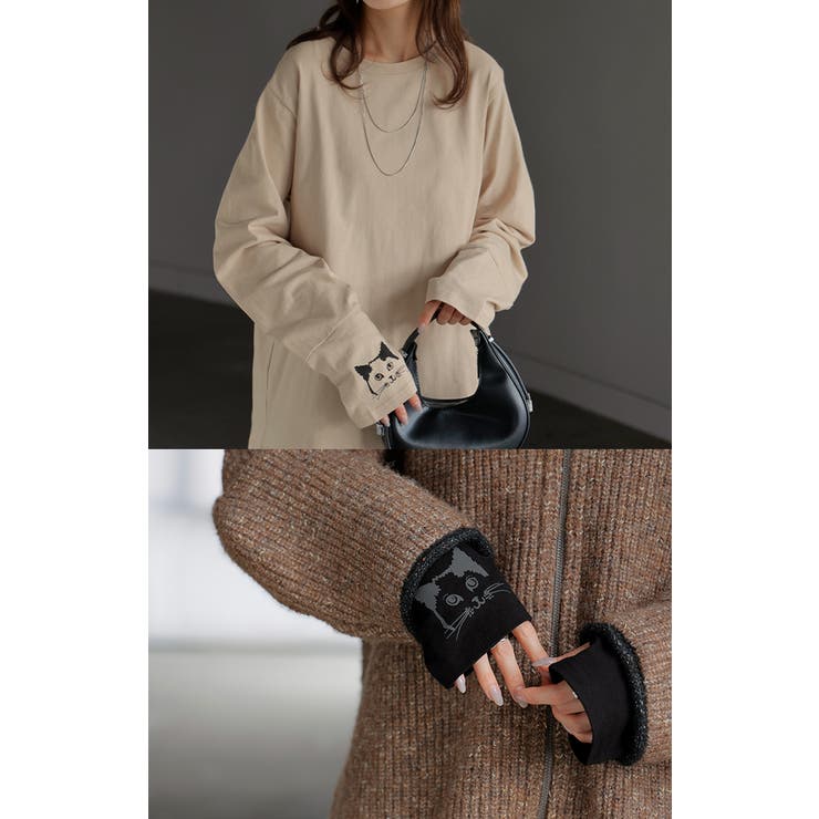 カットソー ロンT 袖 | HUG.U | 詳細画像9 