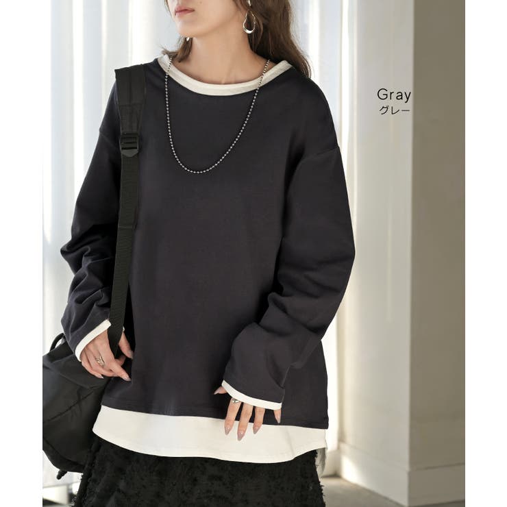 ロンT レイヤード 風 | HUG.U | 詳細画像12 