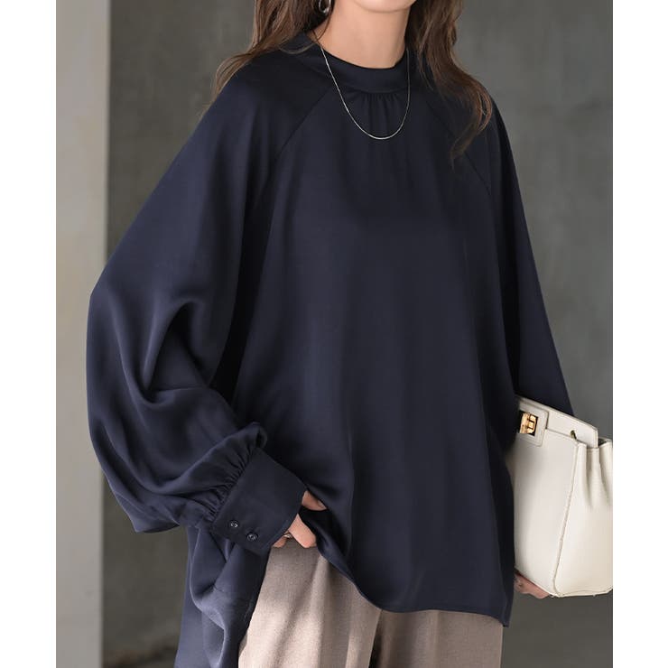 ブラウス レディース ノーカラー | HUG.U | 詳細画像21 