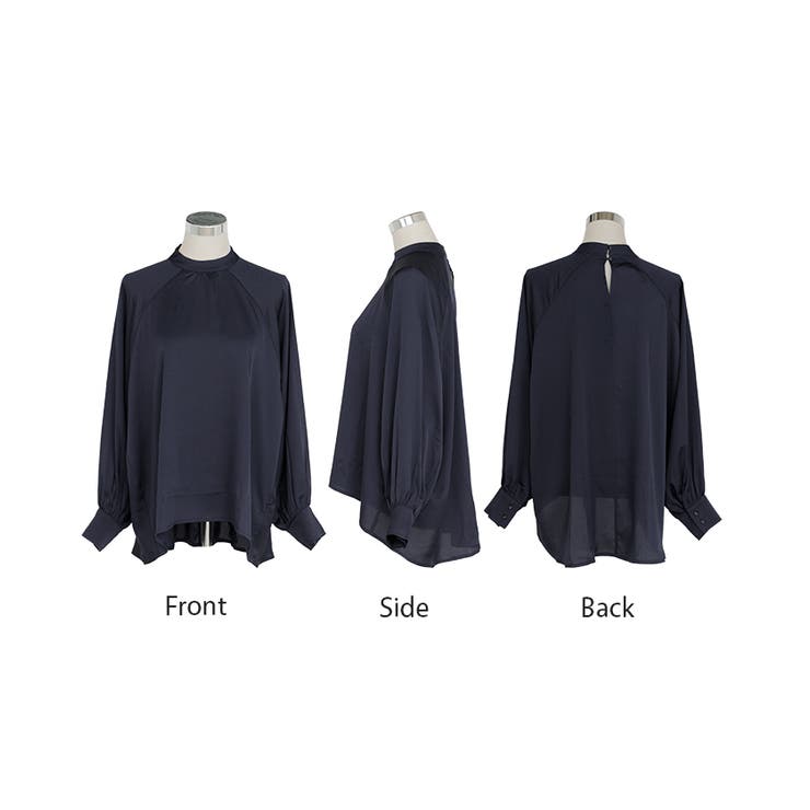 ブラウス レディース ノーカラー | HUG.U | 詳細画像23 