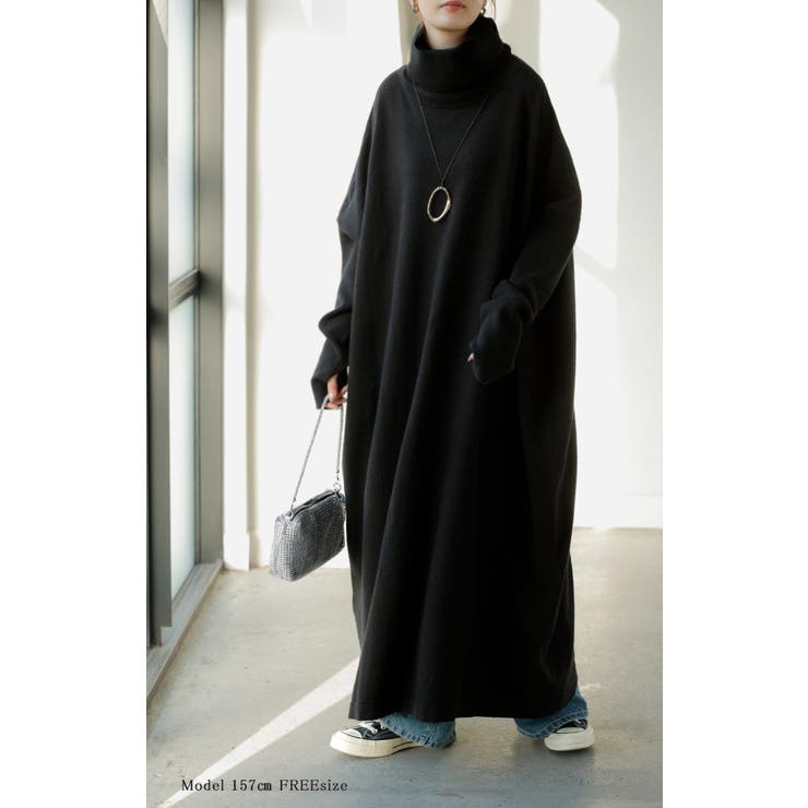 ワンピース ニット タートルネック | HUG.U | 詳細画像7 