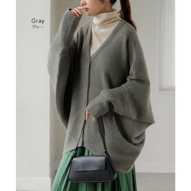 カーディガン ニット ドルマン | HUG.U | 詳細画像11 