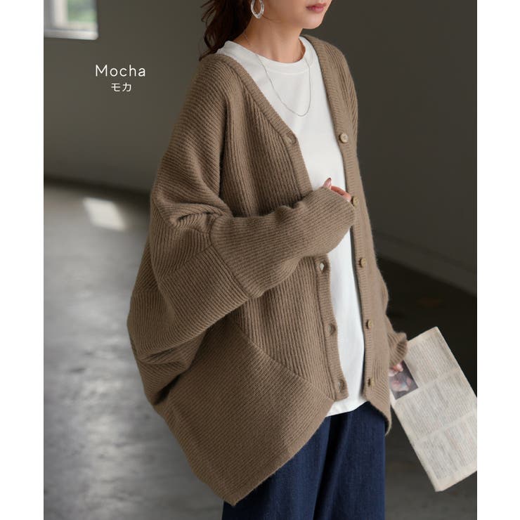 カーディガン ニット ドルマン | HUG.U | 詳細画像16 