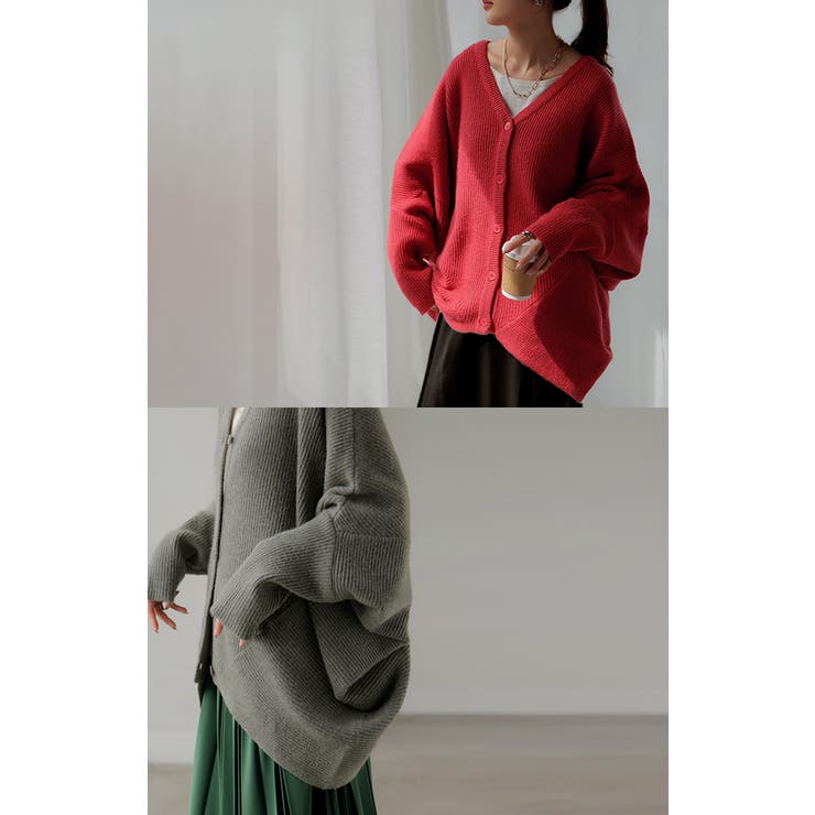 カーディガン ニット ドルマン | HUG.U | 詳細画像3 