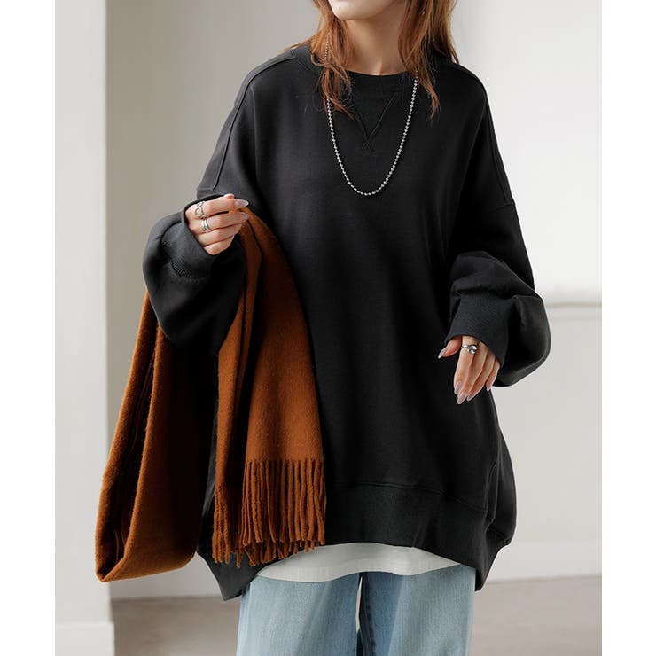 ブラック | スウェット 特暖 裏シャギー | HUG.U