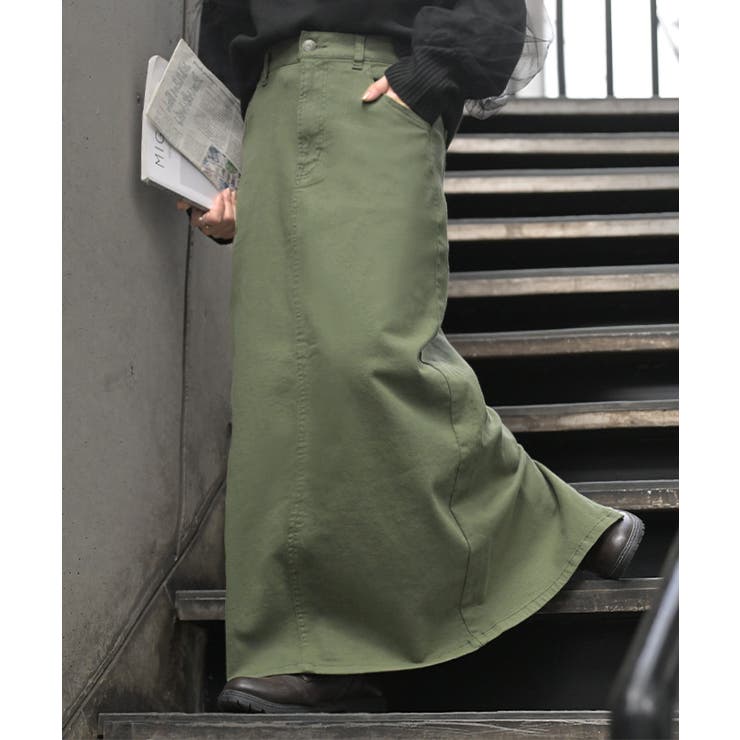 カーキ | スカート ロング タイト | HUG.U