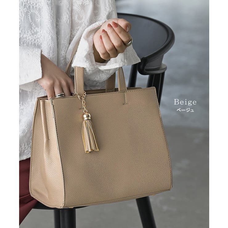 トート バッグ フェイクレザー | HUG.U | 詳細画像13 