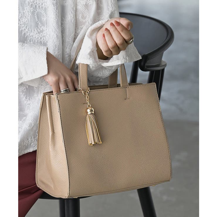 ベージュ | トート バッグ フェイクレザー | HUG.U