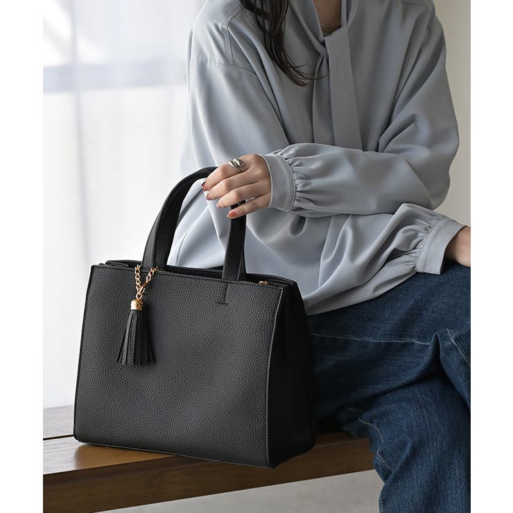 ブラック | トート バッグ フェイクレザー | HUG.U