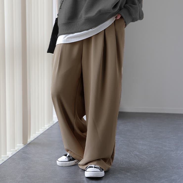 スモーキーベージュ | パンツ レディース ワイドパンツ | HUG.U