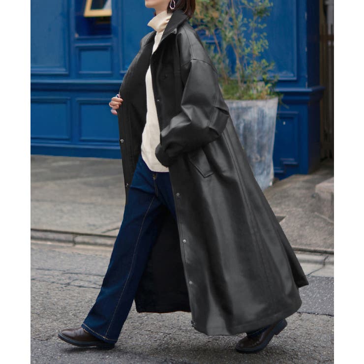 ブラック | アウター コート ロング | HUG.U