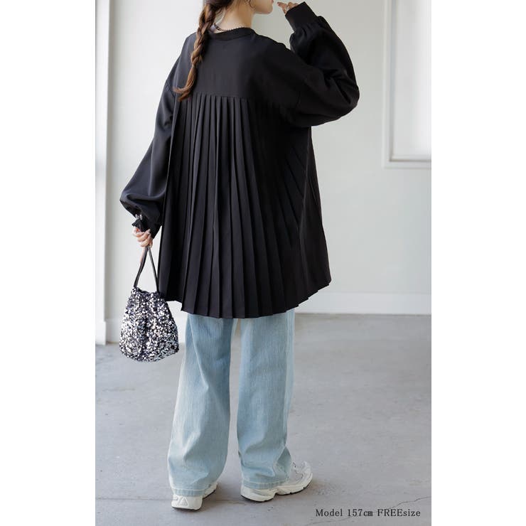 シャツ バックプリーツ ブラウス | HUG.U | 詳細画像20 