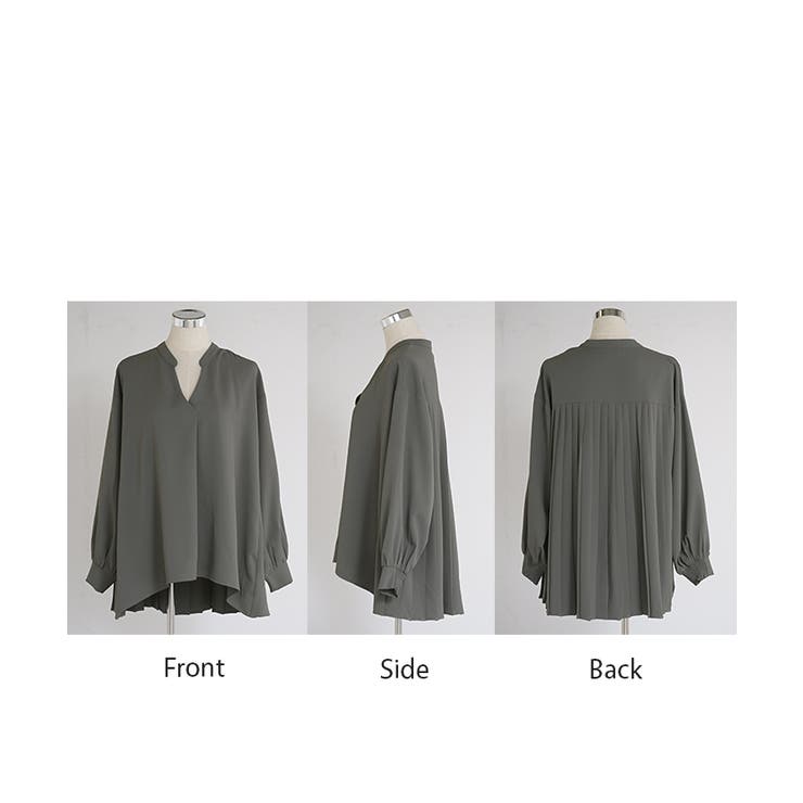 シャツ バックプリーツ ブラウス | HUG.U | 詳細画像23 