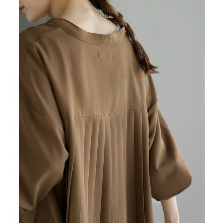 シャツ バックプリーツ ブラウス | HUG.U | 詳細画像9 