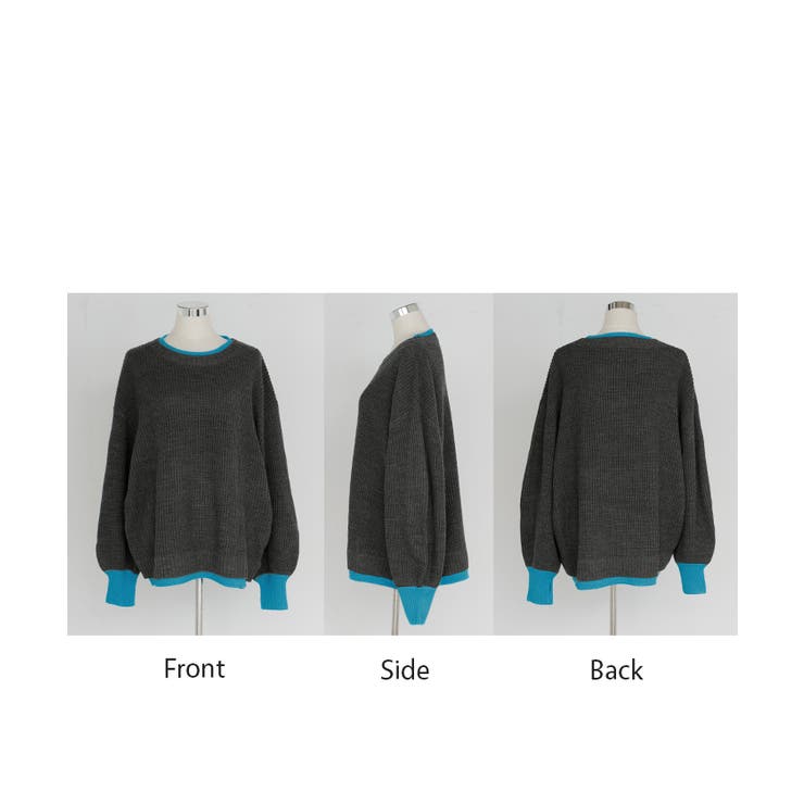 ニット バイカラー リブ編み | HUG.U | 詳細画像25 