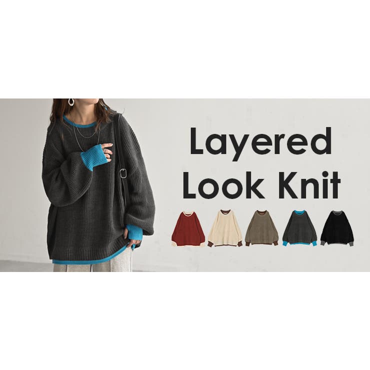 ニット バイカラー リブ編み | HUG.U | 詳細画像27 