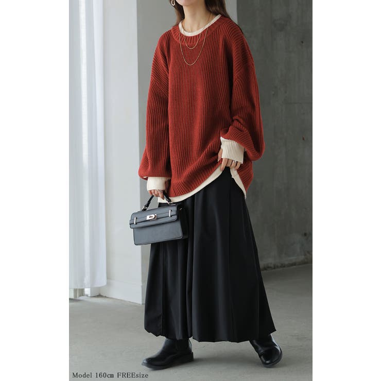 ニット バイカラー リブ編み | HUG.U | 詳細画像5 