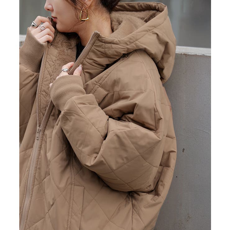 ベージュ | アウター 中綿 キルティング | HUG.U