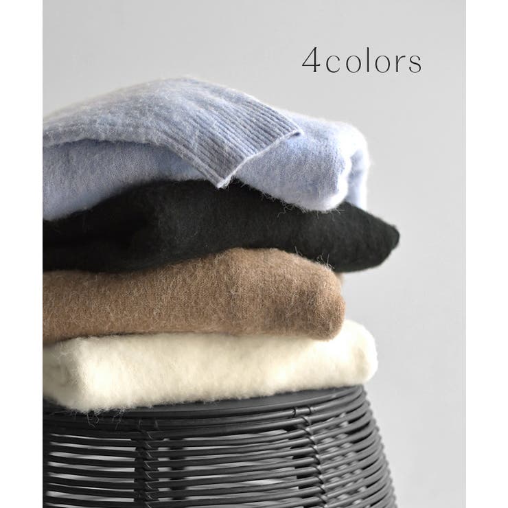 ニット Vネック モヘアタッチ | HUG.U | 詳細画像10 