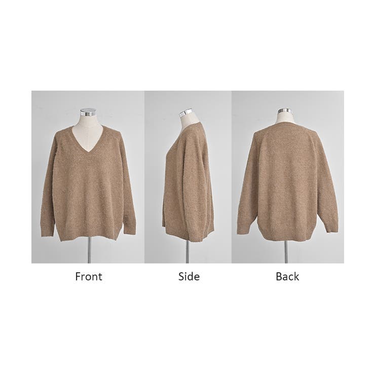 ニット Vネック モヘアタッチ | HUG.U | 詳細画像21 