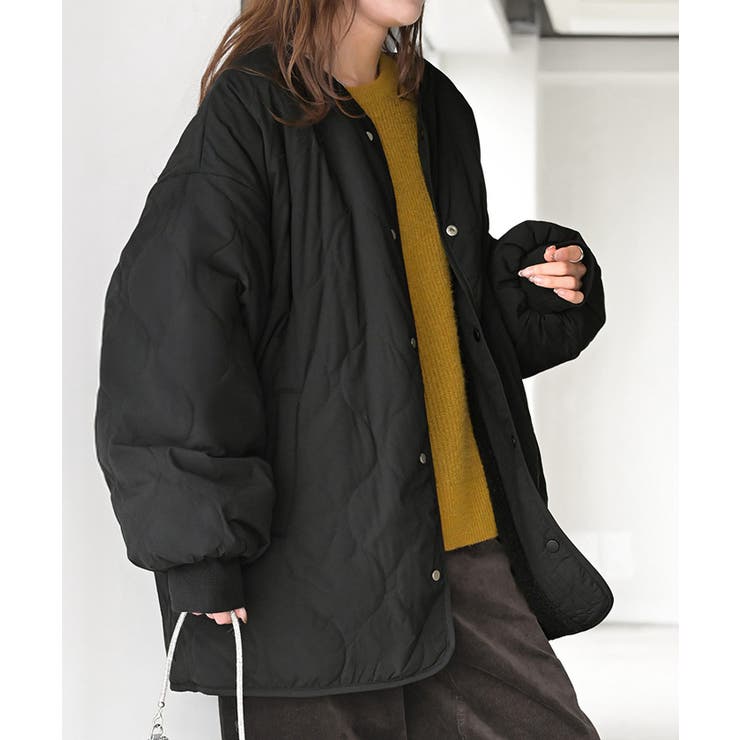 ブラック | アウター リバーシブル ボア | HUG.U