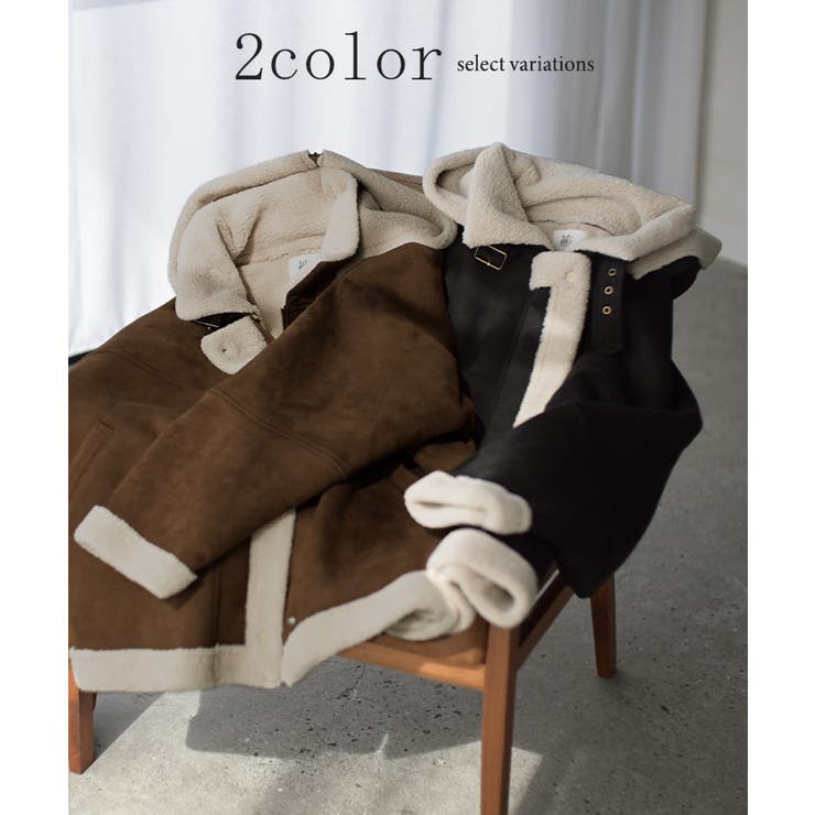 コート フェイク ムートン | HUG.U | 詳細画像10 