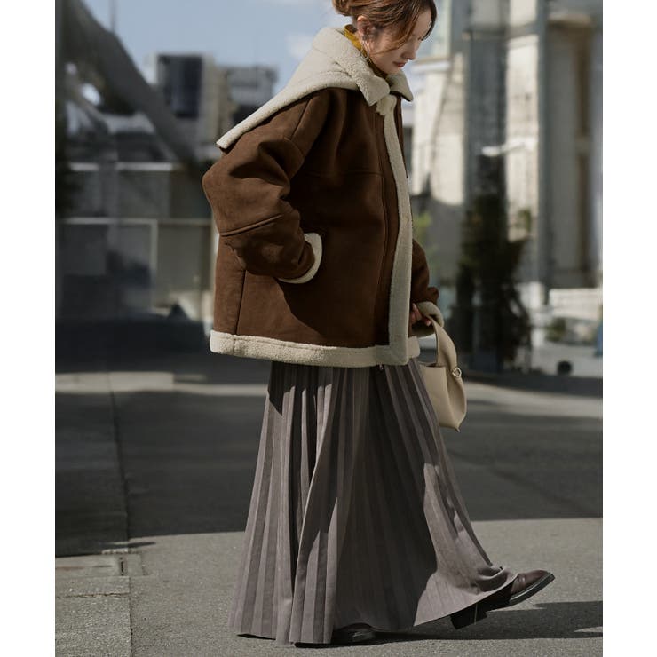 コート フェイク ムートン | HUG.U | 詳細画像14 