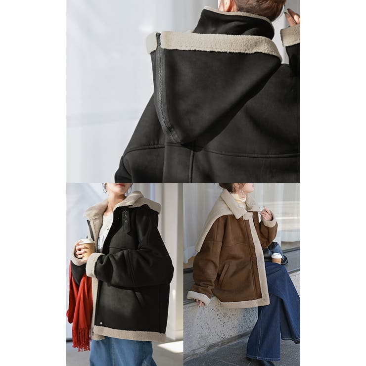 コート フェイク ムートン | HUG.U | 詳細画像20 