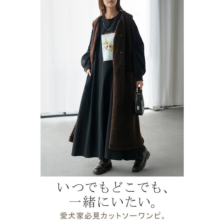 ワンピース コーギー プリント | HUG.U | 詳細画像2 