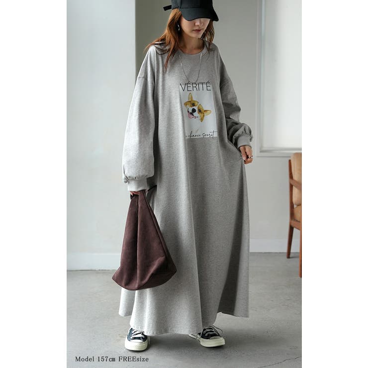 ワンピース コーギー プリント | HUG.U | 詳細画像5 