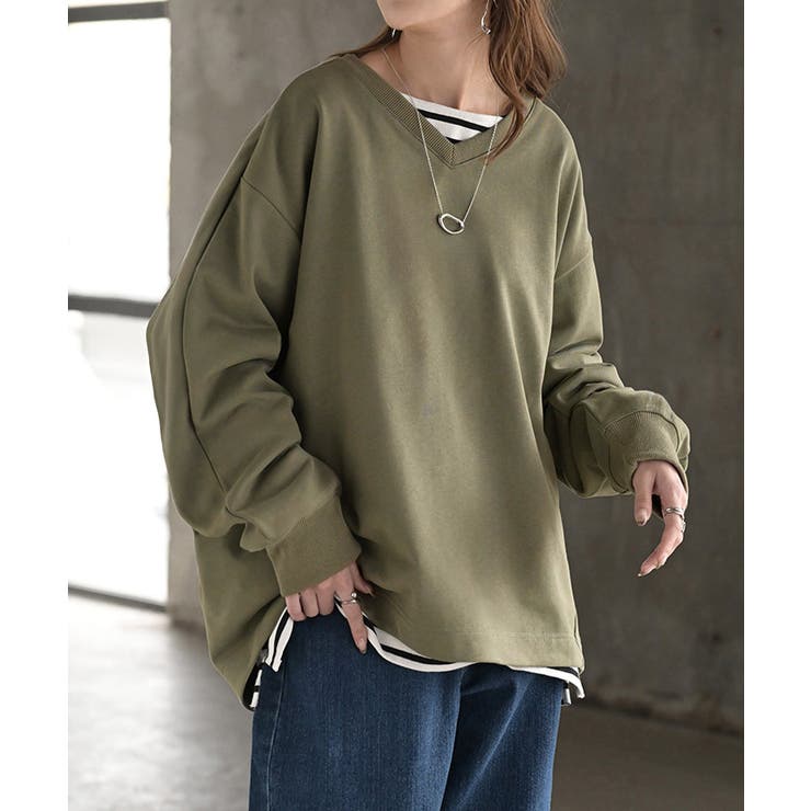 ライトオリーブ | スウェット タック レディース | HUG.U