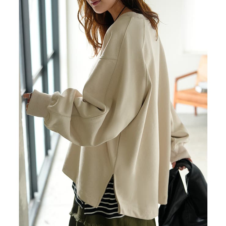 スウェット ファスナー スリット | HUG.U | 詳細画像4 