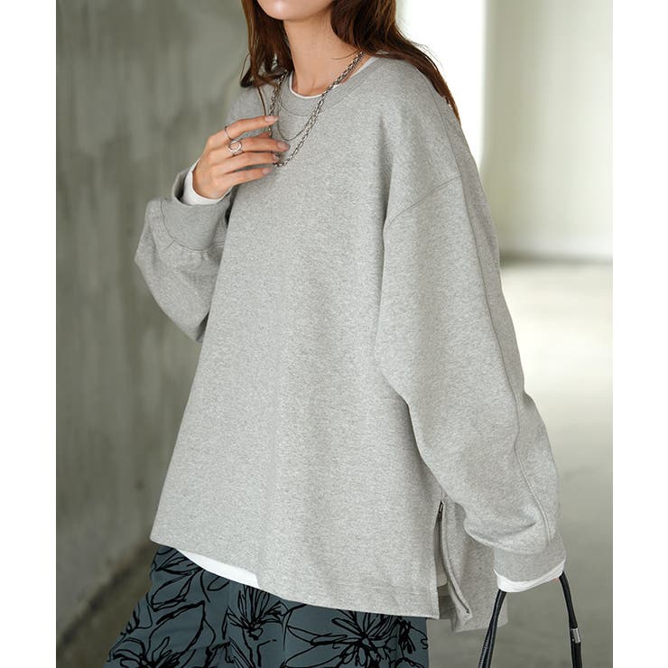 スウェット ファスナー スリット | HUG.U | 詳細画像5 