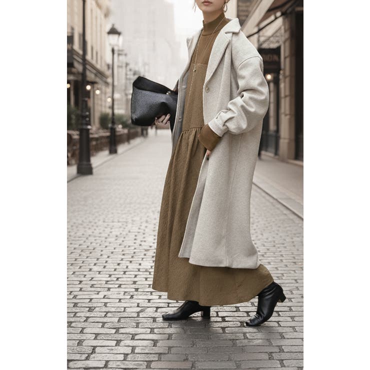 ワンピース 異素材 ジャガード | HUG.U | 詳細画像12 