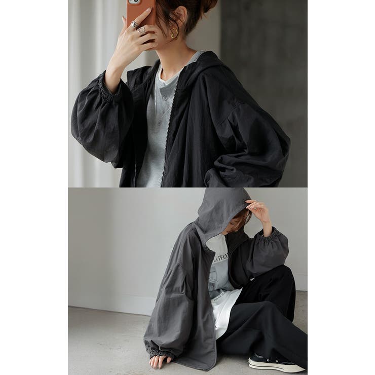 アウター 微撥水 ポケッタブル | HUG.U | 詳細画像8 